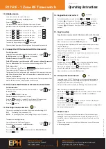 Preview for 2 page of EPH Controls R17-RF Operating Instructions