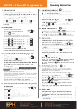 Предварительный просмотр 2 страницы EPH Controls R47-RF Operating Instructions