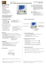 EPH CURVE CDT Operating Instructions предпросмотр