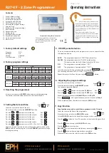 Предварительный просмотр 1 страницы EPH R27-VF Operating Instructions