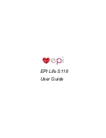 Preview for 1 page of EPI Life S118 User Manual