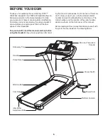 Предварительный просмотр 6 страницы Epic Fitness Club Series H140t Treadmill Manual