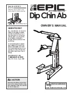 Предварительный просмотр 1 страницы EPIC STRENGTH Dip Chin Ab Owner'S Manual