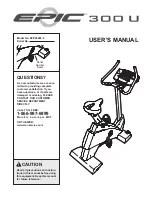 Epic 300 U Bike User Manual preview