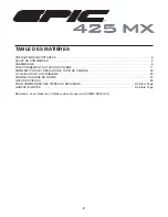 Preview for 2 page of Epic 425 Mx Treadmill (French) Manuel De L'Utilisateur