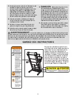 Preview for 4 page of Epic 425 Mx Treadmill (French) Manuel De L'Utilisateur