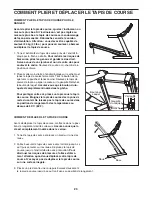 Preview for 23 page of Epic 425 Mx Treadmill (French) Manuel De L'Utilisateur