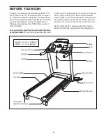 Предварительный просмотр 5 страницы Epic 705treadmill Manual