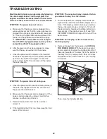 Предварительный просмотр 22 страницы Epic 705treadmill Manual