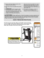 Preview for 4 page of Epic 800mx Treadmill User Manual