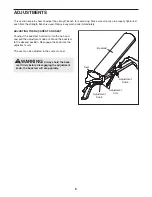 Preview for 5 page of Epic ADJUSTABLE BENCH strength bench 2003 Owner'S Manual