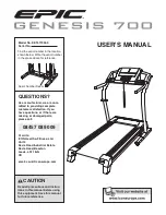 Epic Genesis 700 EETL77905.0 User Manual preview