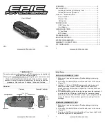 Epic STC-EPC1T User Manual preview