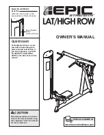 Epic STRENGTH GZFI8023.3 Owner'S Manual предпросмотр