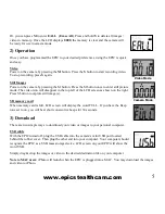 Preview for 5 page of Epic Wide User Manual