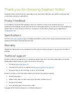 Предварительный просмотр 2 страницы epiphan video AV.io HD User Manual