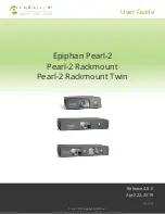 Предварительный просмотр 1 страницы epiphan Pearl-2 Rackmount User Manual