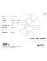 Preview for 1 page of Epiphone Electar 15R Operation Manual