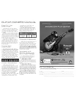 Preview for 2 page of Epiphone Tobias guitars Owner'S Manual