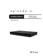 Предварительный просмотр 1 страницы Episode EA-AMP-12D-45A Installation Manual