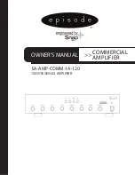 Episode EA-AMP-COMM-1A-120 Owner'S Manual preview