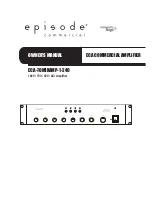 Episode ECA-70MIXAMP-1-240 Owner'S Manual предпросмотр