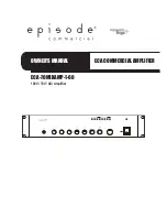 Предварительный просмотр 1 страницы Episode ECA-70MIXAMP-1-60 Owner'S Manual