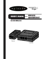 Предварительный просмотр 1 страницы Episode ES-SUB-WIRELESS Owner'S Manual