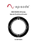 Episode ESS-FLUSH-IC Series Install Manual предпросмотр