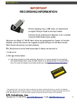 Предварительный просмотр 9 страницы EPL GVISION v3 Operator'S Manual