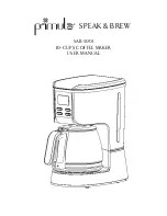 Epoca Primula SPEAK & BREW SAB-3001 User Manual preview