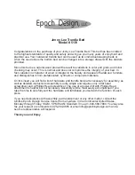 Epoch Design Jenny Lee 5131 Assembly Instructions preview