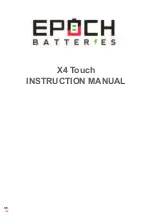 Epoch X4 Touch Instruction Manual preview