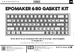 Предварительный просмотр 10 страницы Epomaker 680 GASKET KIT Quick Start Manual