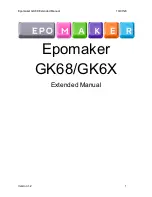 Preview for 1 page of Epomaker GK68 Extended Manual