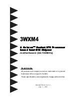 Предварительный просмотр 1 страницы EPOX 3WXM4 Instructions Manual