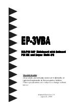 Предварительный просмотр 1 страницы EPOX EP-3VBA User Manual