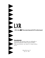 EPOX LXR Instructions Manual preview