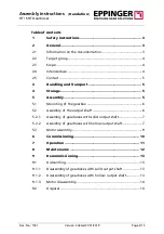 Предварительный просмотр 2 страницы EPPINGER HT Series Assembly Instructions Manual