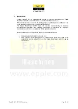 Preview for 35 page of Epple Maschinen BS 125 GS User Manual