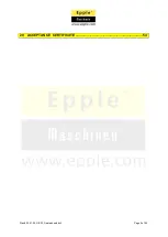 Preview for 5 page of Epple Maschinen GB 32 User Manual