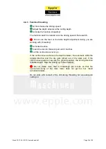 Preview for 30 page of Epple Maschinen GB 32 User Manual