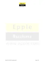 Предварительный просмотр 5 страницы Epple Maschinen GB 33 User Manual