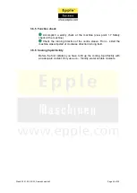 Предварительный просмотр 24 страницы Epple Maschinen GB 33 User Manual