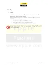 Предварительный просмотр 25 страницы Epple Maschinen GB 33 User Manual