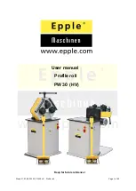 Предварительный просмотр 1 страницы Epple Maschinen PW 30 User Manual