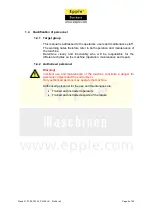 Предварительный просмотр 9 страницы Epple Maschinen PW 30 User Manual