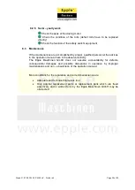 Предварительный просмотр 35 страницы Epple Maschinen PW 30 User Manual