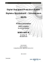 Preview for 1 page of epro MMS 6950 W Product Information