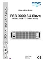 Preview for 1 page of EPS Stromversorgung PSB 9000 3U Slave series Operating Manual